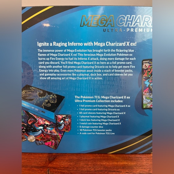 Pokemon TCG: Mega Charizard X EX Ultra Premium Collection Box - Factory Sealed - Picture 9 of 15